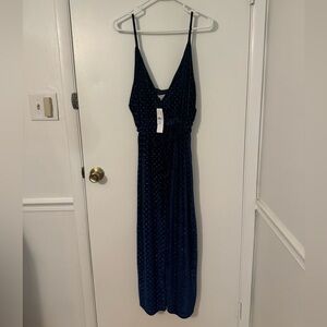 Topshop Navy Blue Jumpsuit
